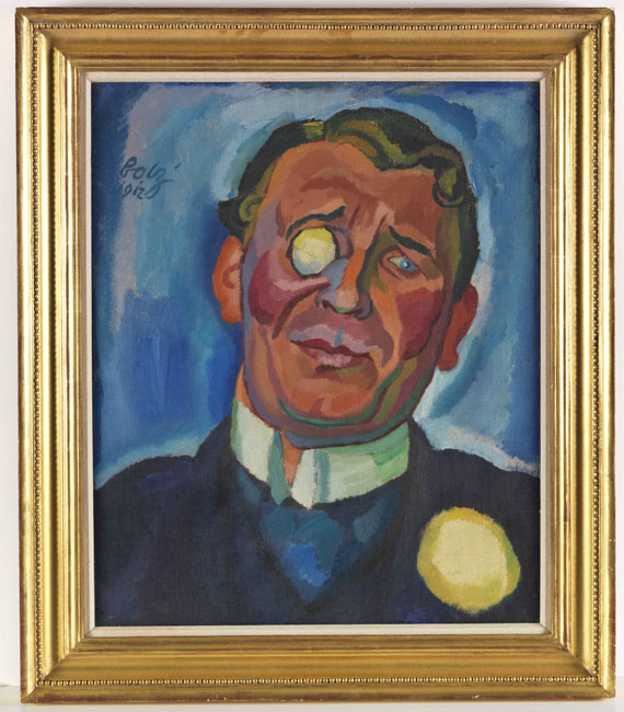 Hanns Bolz - Porträt eines Herren mit Monokel - Image du cadre