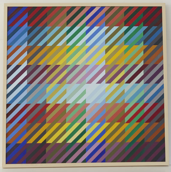 Anton Stankowski - 64 Farben begegnen sich - Image du cadre