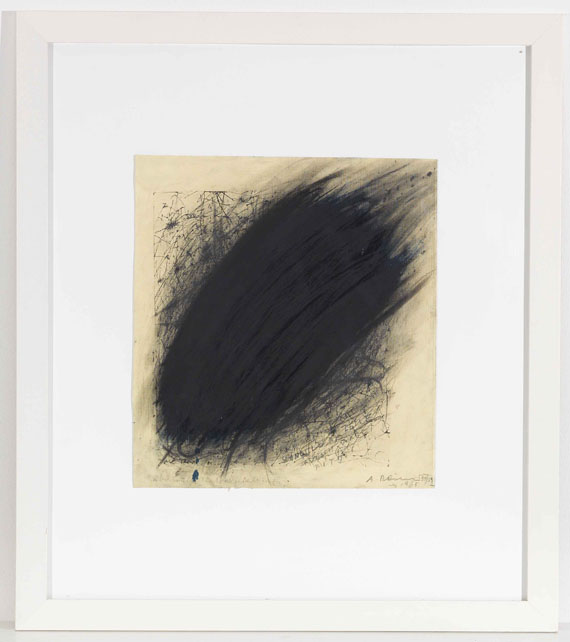 Arnulf Rainer - Ohne Titel (Überzeichnung einer Zentralgestaltung) - Image du cadre