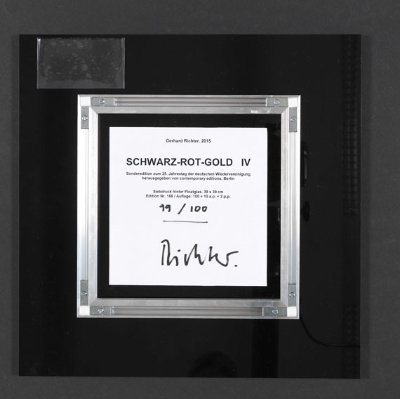 Gerhard Richter - Schwarz-Rot-Gold IV - Verso