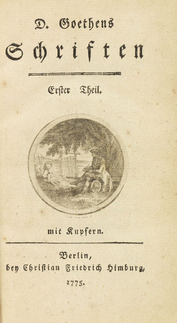 Johann Wolfgang von Goethe - Schriften. 1775-79. 4 Bde. - Autre image