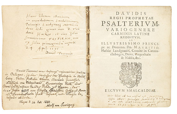 Moritz von Sachsen - Davidis Psalterium. 1593 - Autre image