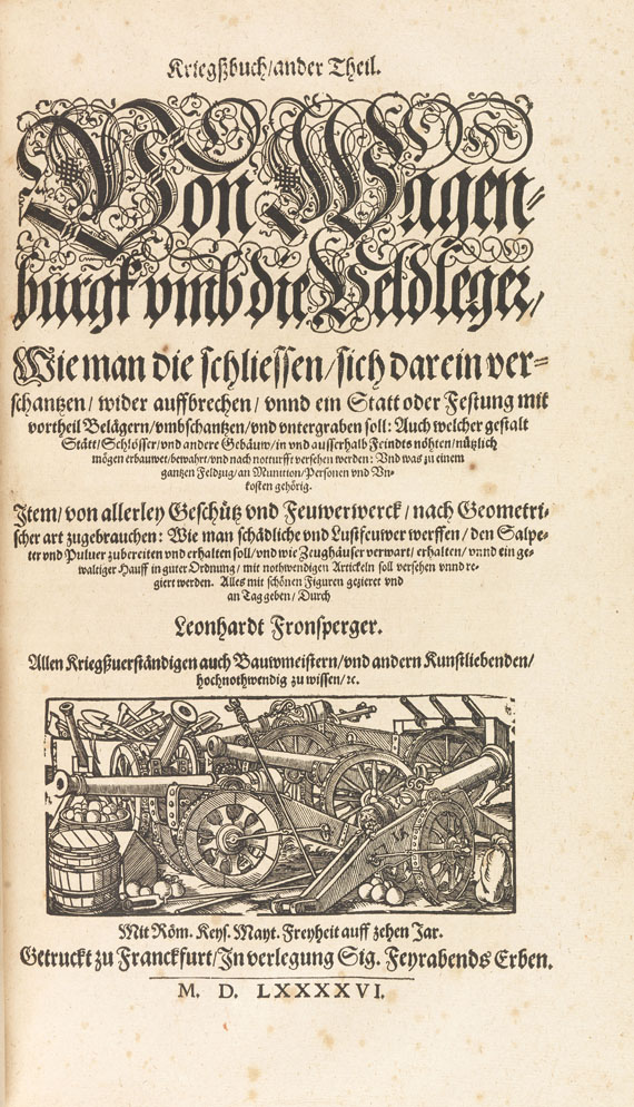 Leonhard Fronsperger - Kriegsbuch. 1596