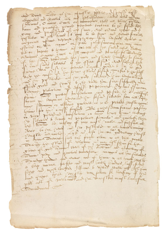 Mary Stuart - Ms. Parliament document (contemp. copy). Edinburgh 1567. - Autre image