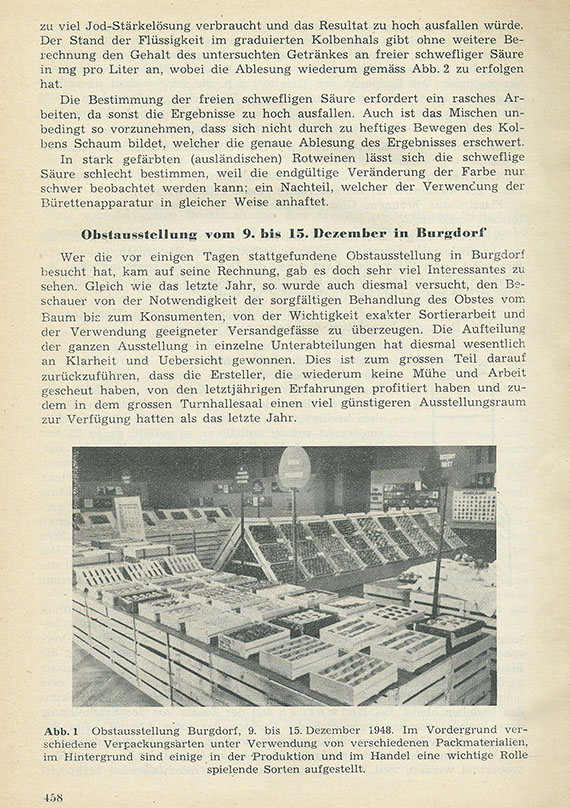  Botanik - Konvolut Schweizerische Obst- u. Gartenzeitschriften. Ca. 83 Jgge. + Dubl.