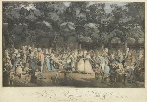 Frankreich - Debucourt, Philibert-Louis, 1 Bl. Promenade publique.