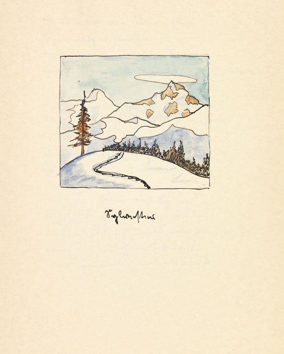 Hermann Hesse - Zwölf Gedichte. Manuskript mit Aquarellen. 1932. - Autre image