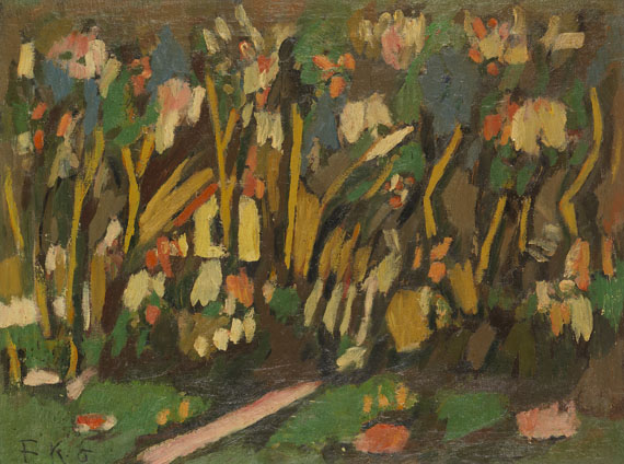 Friedrich Karl Gotsch - Strohdachhaus im Frühling