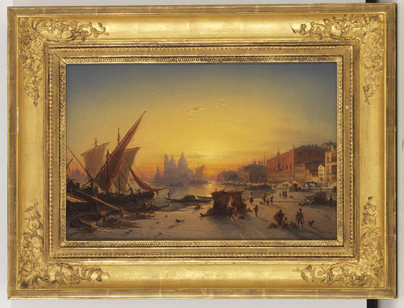Ludwig Mecklenburg - Venedig im Abendlicht - Image du cadre
