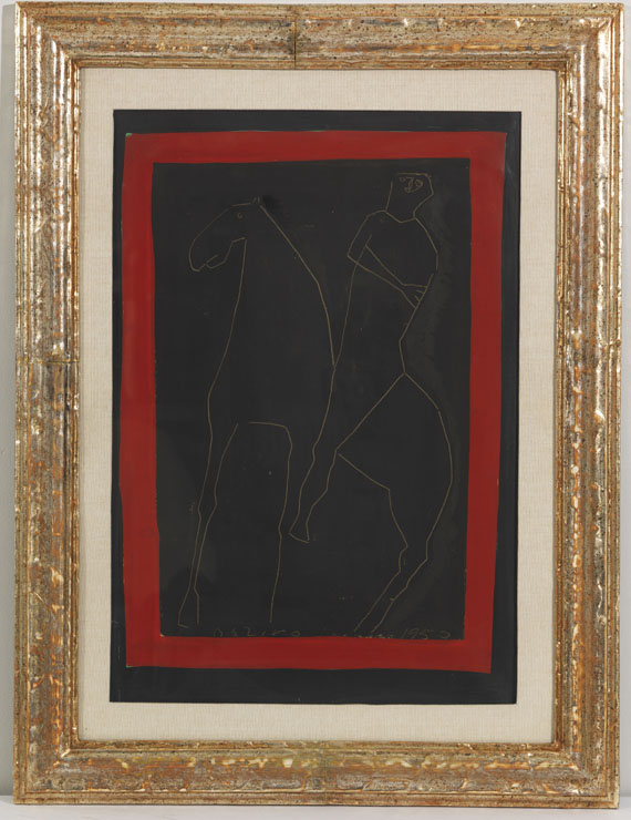 Marino Marini - Uomo e Cavallo - Image du cadre