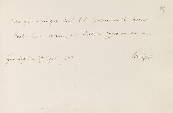  Album amicorum - Stammbuch G. W. Prahmer. 1789-93 - Autre image