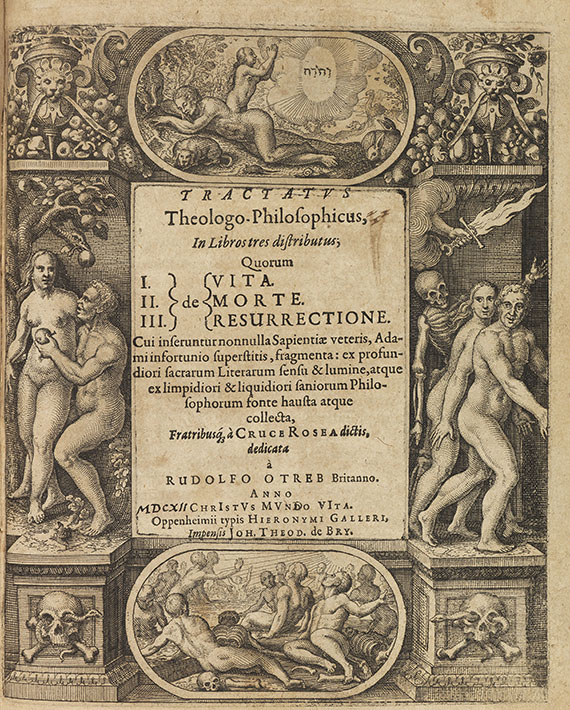  Alchemie und Okkulta - Fludd, R., Tractatus theologo-philosophicus - Vorgeb. Defensio iusta et moderata Melanchthon