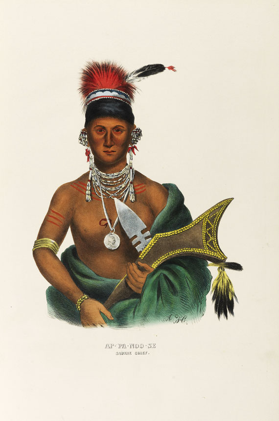 Thomas Loraine McKenney - History of the Indian Tribes of North America. 2 Text- und 2 Tafelbde., zus. 4 Bde. - Autre image