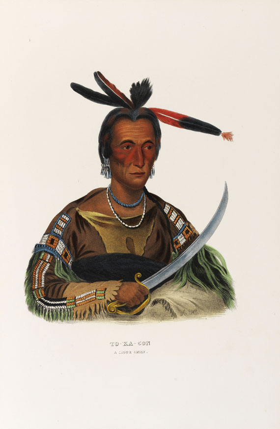 Thomas Loraine McKenney - History of the Indian Tribes of North America. 2 Text- und 2 Tafelbde., zus. 4 Bde. - Autre image