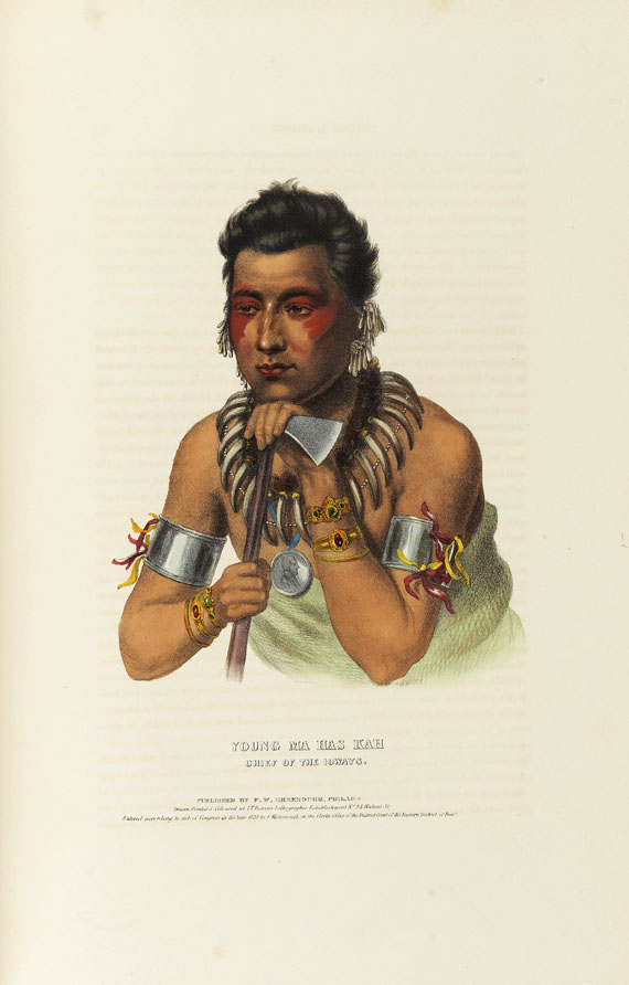 Thomas Loraine McKenney - History of the Indian Tribes of North America. 2 Text- und 2 Tafelbde., zus. 4 Bde. - Autre image