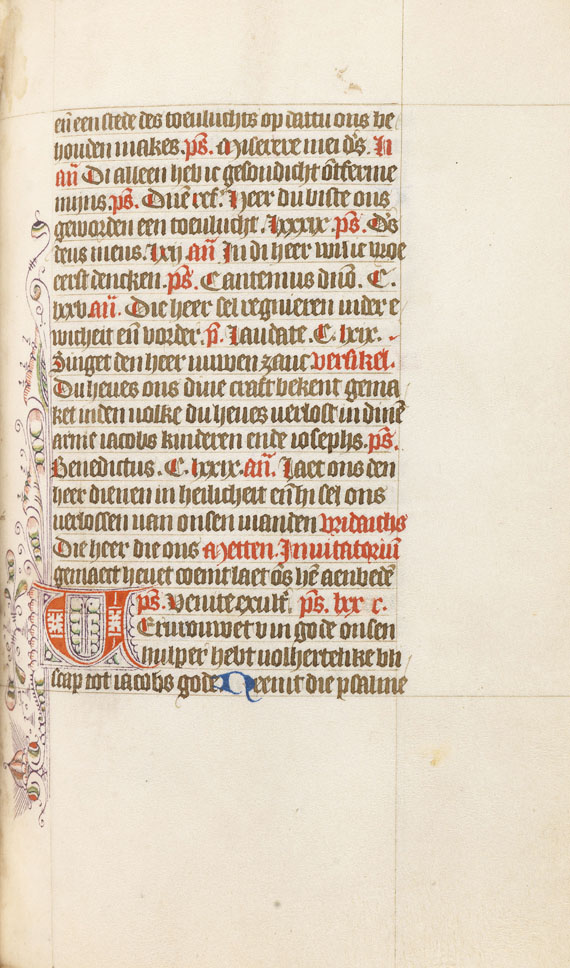  Manuskript - Psalterium feriatum. Pgt.-Manuskript 15. Jh. - Autre image