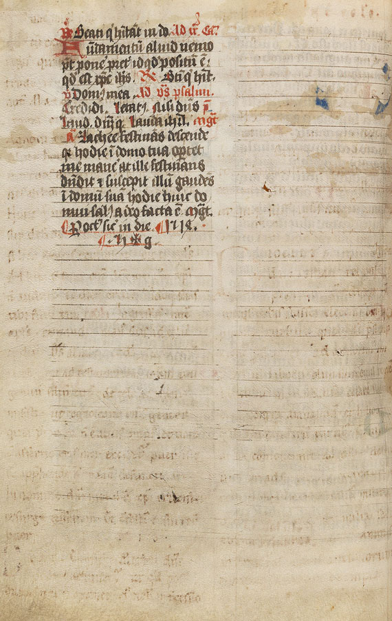  Manuskript - Breviarium (Palimpsest). 1514 - Autre image