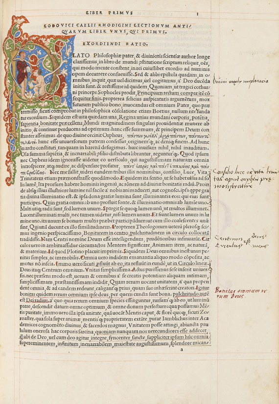 Ludovico Ricchieri - Sicuti antiquarum lectionum. Aldus 1516 - Autre image