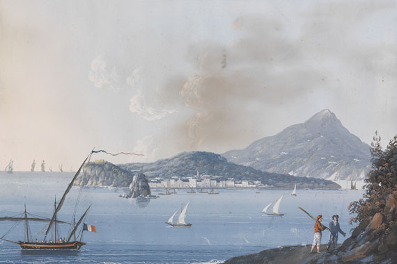  Italien - 2 Ansichten von Neapel / Procida.
