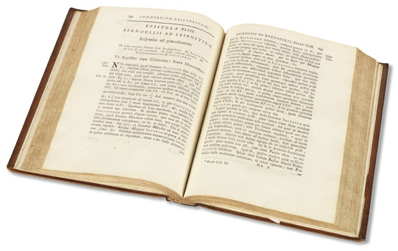 Gottfried Wilhelm Leibniz - Commercium philosophicum et mathematicum. 2 Bde. 1745 - Autre image