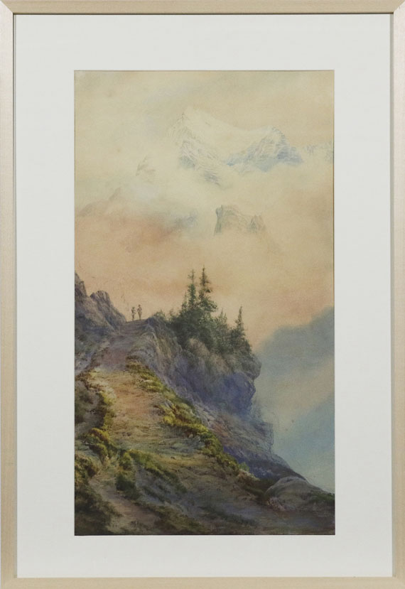 Edward Theodore Compton - Zugeschrieben - In den Dolomiten - Image du cadre