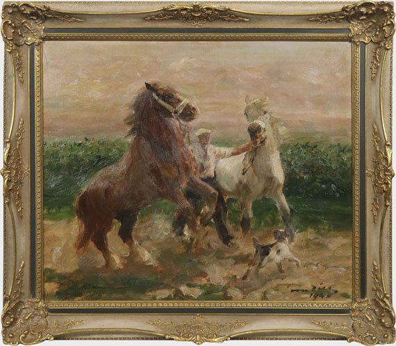 Otto Dill - Durchgehende Pferde - Image du cadre