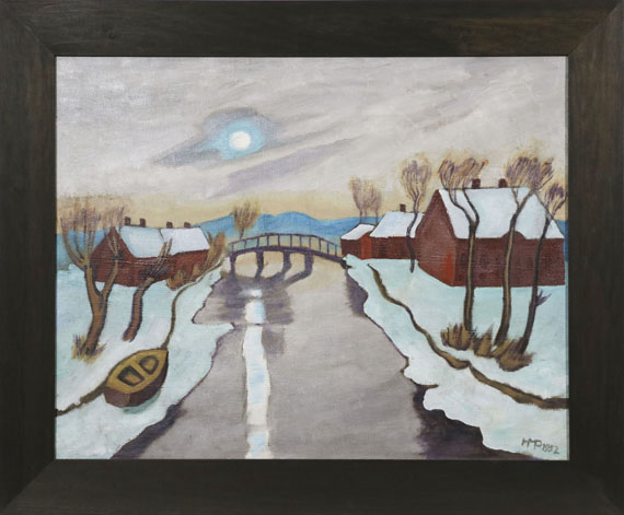 Hermann Max Pechstein - Wintermorgen - Image du cadre