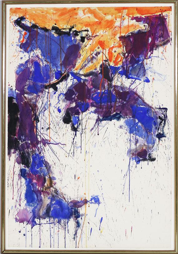 Sam Francis - Over orange (SF58-058) - Image du cadre