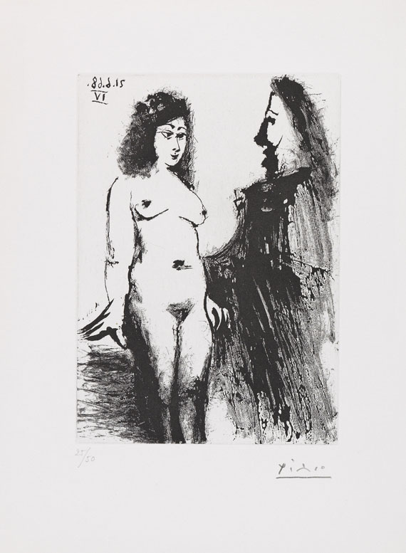 Pablo Picasso - Jeune prostituée et "mousquetaire"