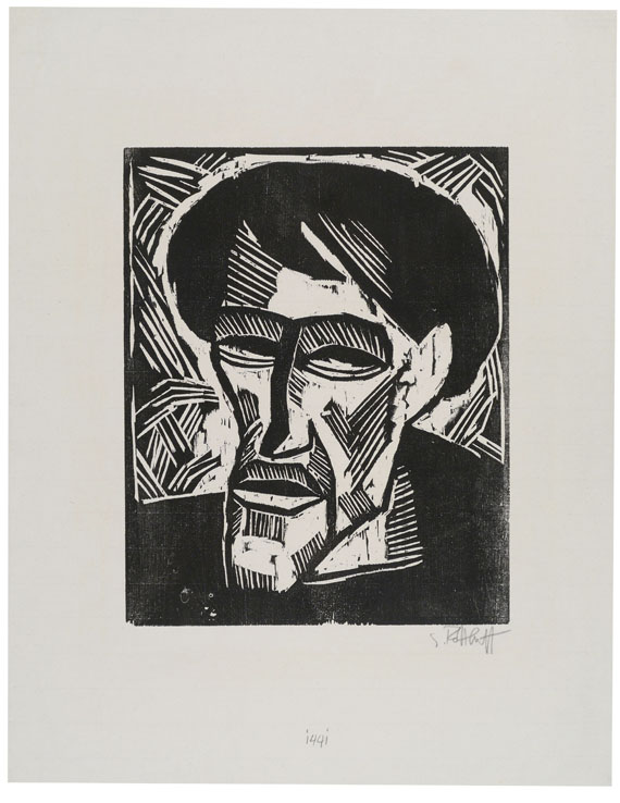 Schmidt-Rottluff - Bildnis O.M. (Otto Mueller)