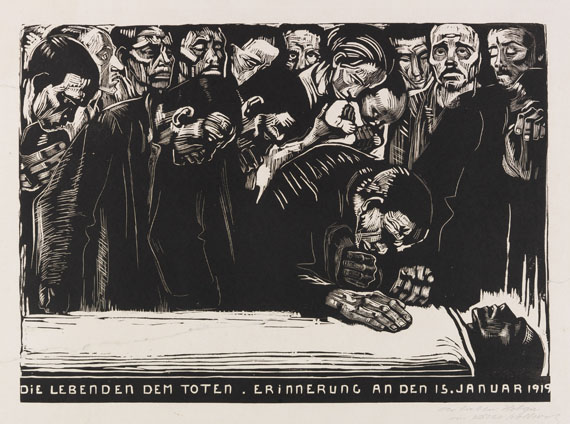 Käthe Kollwitz - Gedenkblatt für Karl Liebknecht