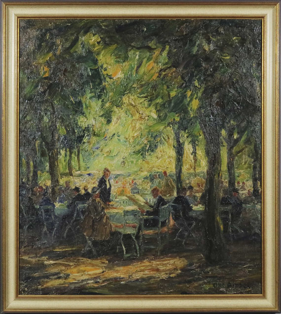 Otto Eduard Pippel - Hofgarten in München - Image du cadre