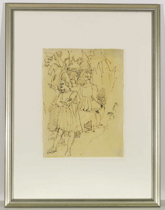 Ernst Ludwig Kirchner - Skizze nach der Scuola Ferrarese - Image du cadre