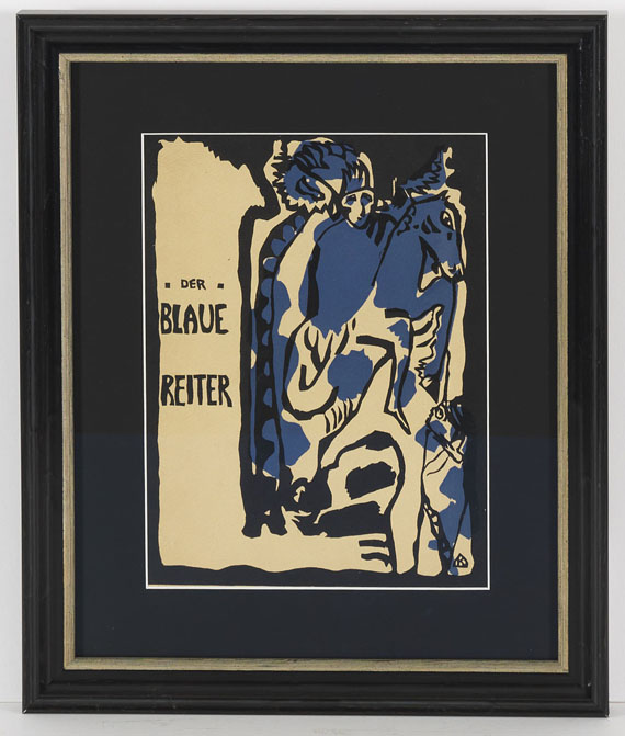 Wassily Kandinsky - Holzschnitt für den Almanach "Der Blaue Reiter" - Image du cadre