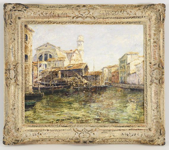 Otto Pippel - Alte Schiffswerft in Venedig - Image du cadre