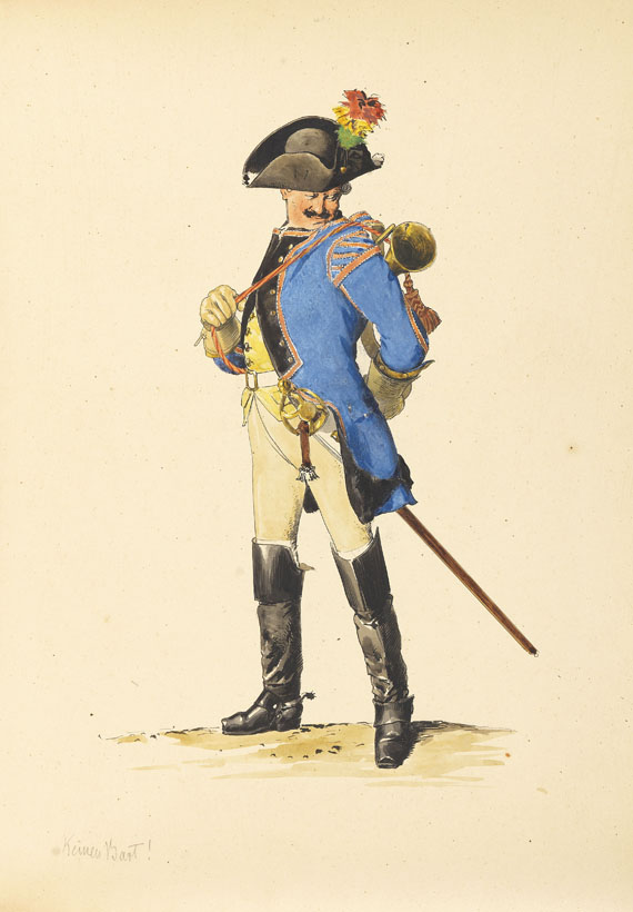 Adolph von Menzel - Armeewerk Friedrichs d. Gr. 6 Bde. (Werner-Exemplar) - Autre image