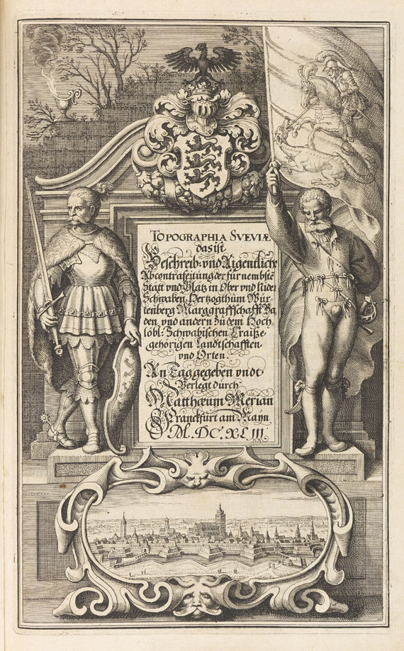 Matthäus Merian - Topographia Alsatiae / Sueviae. 2 Werke in 1 Bd. - Autre image