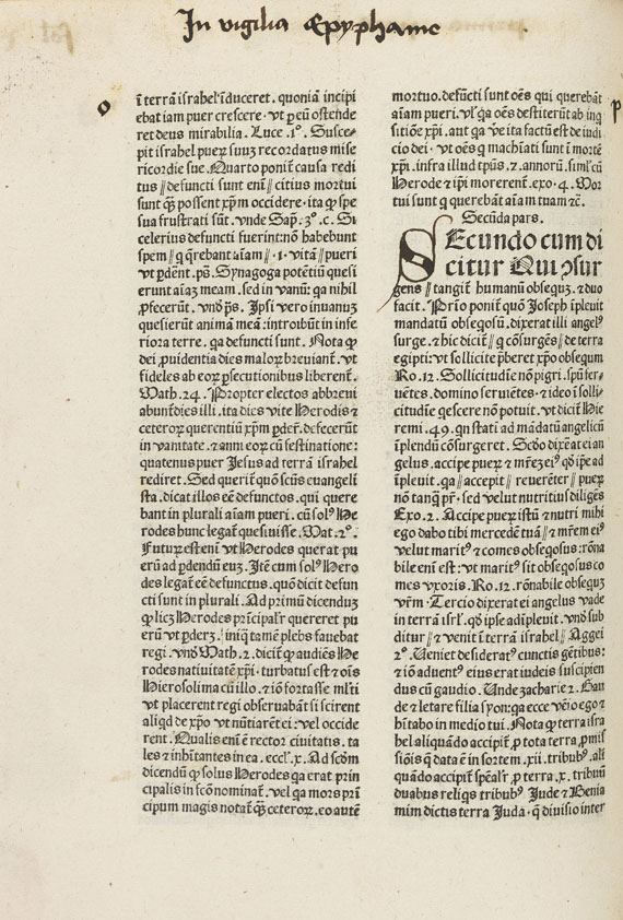 Albertus de Padua - Expositio evangeliorum. 1476