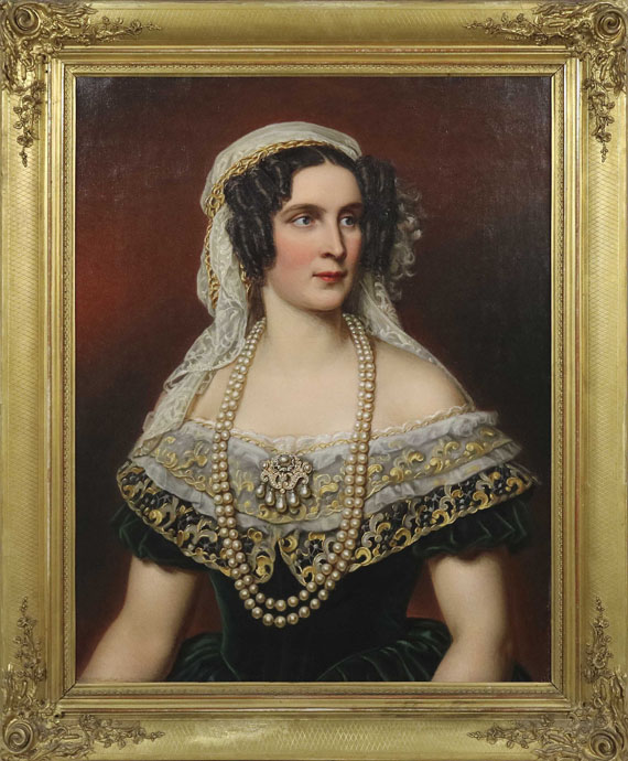 Joseph Karl Stieler - Königin Therese von Bayern - Image du cadre