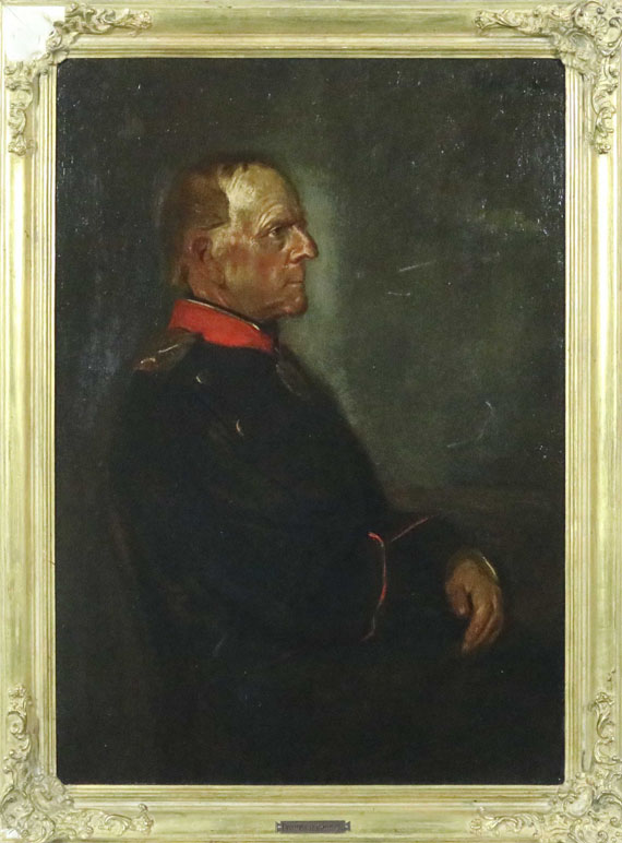 Franz von Lenbach - Porträt Helmut Graf von Moltke - Image du cadre