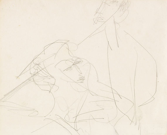 Ernst Ludwig Kirchner - Zwei Personen im Gespräch