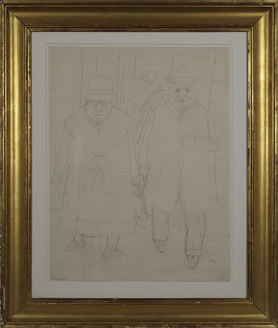George Grosz - Ehepaar (Spaziergang) - Image du cadre