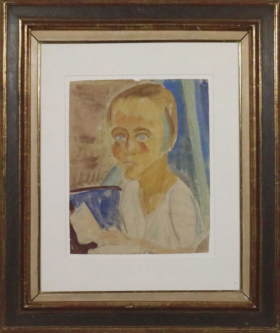 Erich Heckel - Portrait Siddi Heckel - Image du cadre