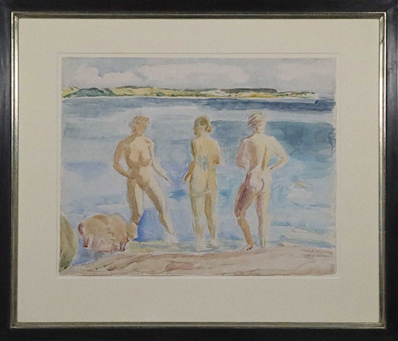 Erich Heckel - Drei Frauen am Meer - Image du cadre