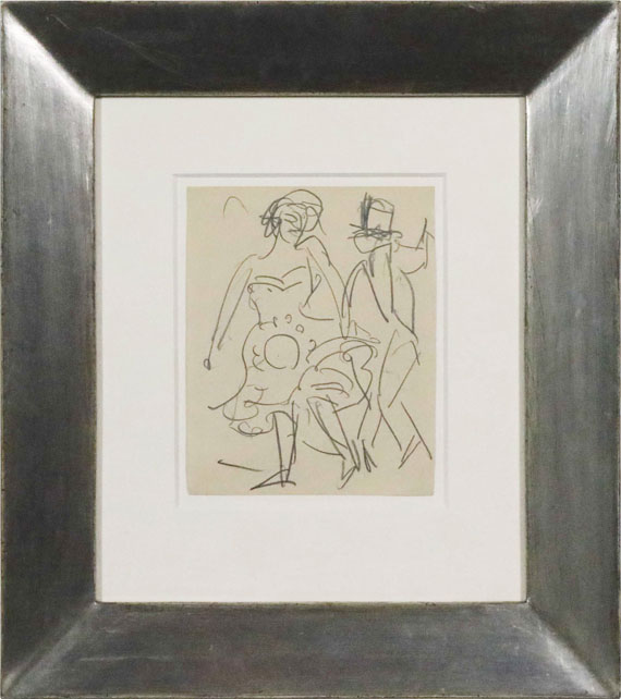 Ernst Ludwig Kirchner - Paar beim Tanz - Image du cadre