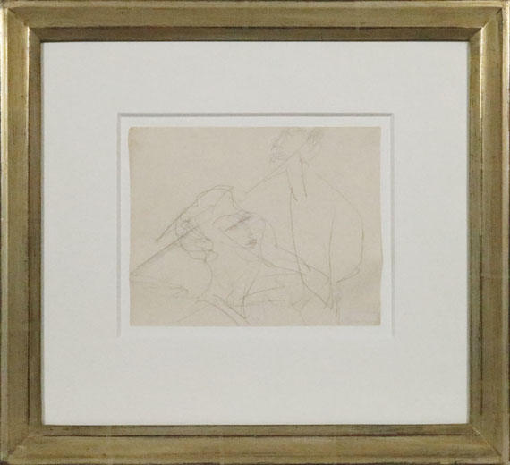 Ernst Ludwig Kirchner - Zwei Personen im Gespräch - Image du cadre