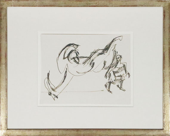 Ernst Ludwig Kirchner - Reiterin vor einem gestürzten Pferd - Image du cadre