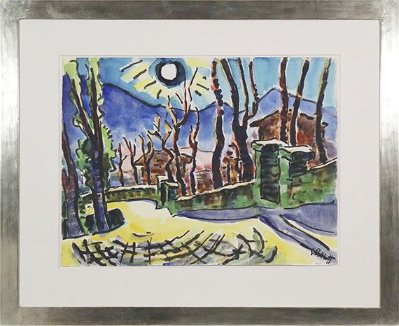 Karl Schmidt-Rottluff - Tessiner Dorf - Image du cadre