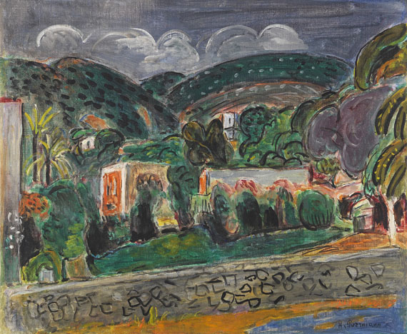 Hans Purrmann - Hügellandschaft auf Ischia