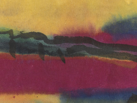 Emil Nolde - Landschaft um Utenwarf (Wiedau-Niederung mit Hof Petersen) - Autre image